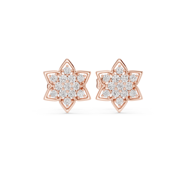 Gentle Breeze lab grown diamond earring design