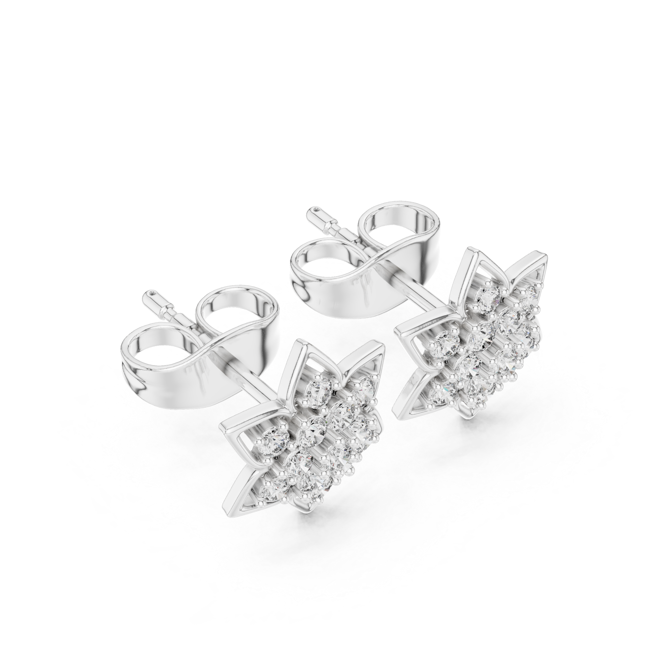 Gentle Breeze lab grown diamond earring design