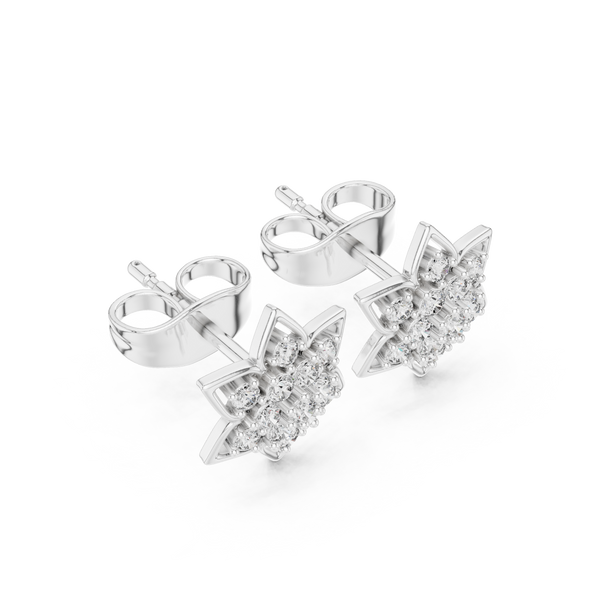 Gentle Breeze lab grown diamond earring design