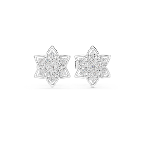 Gentle Breeze lab grown diamond earring design