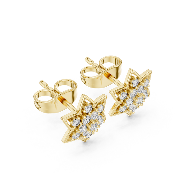 Gentle Breeze lab grown diamond earring design