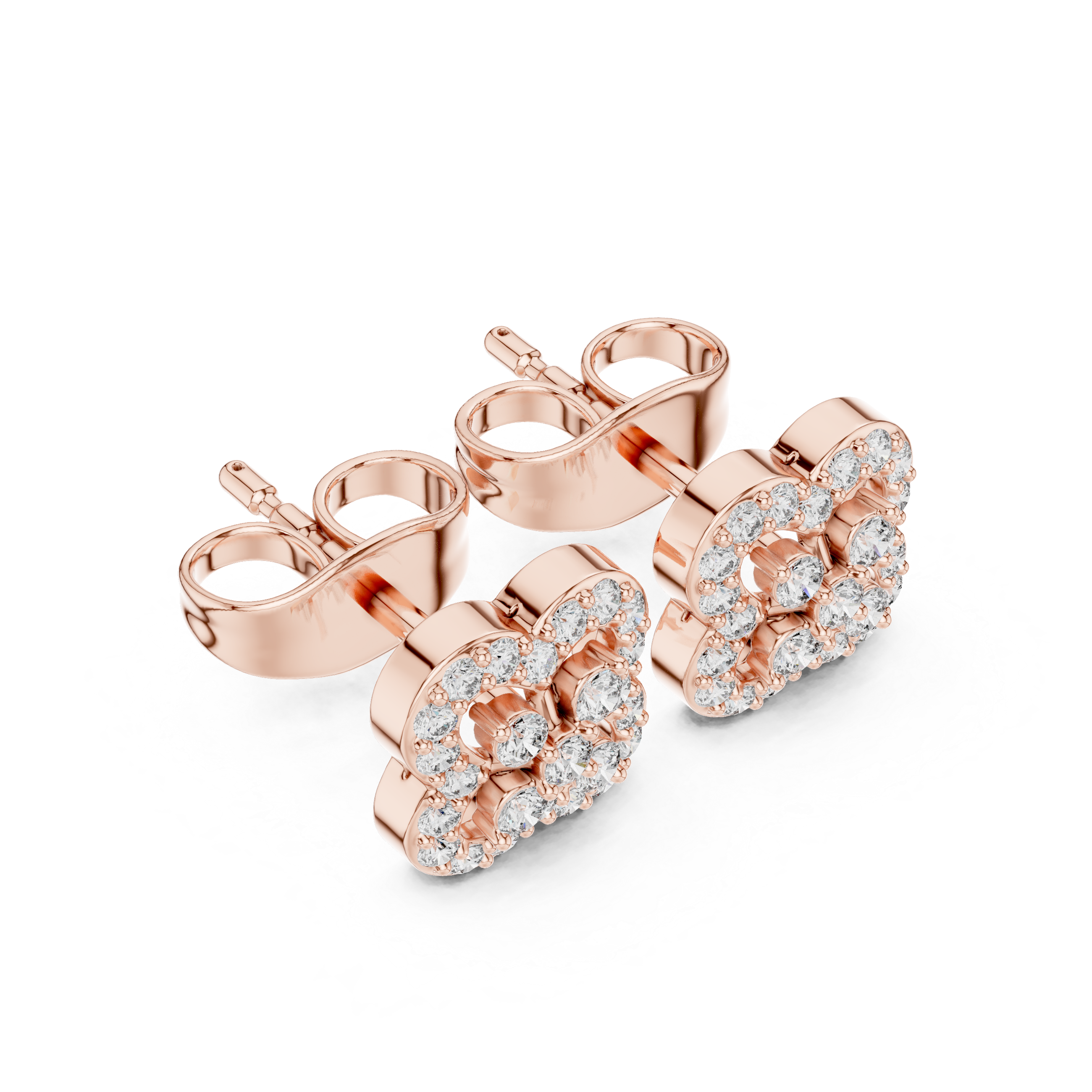 Noble Shine lab grown diamond earring design