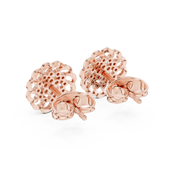 Smooth Curve lab grown diamond earring design