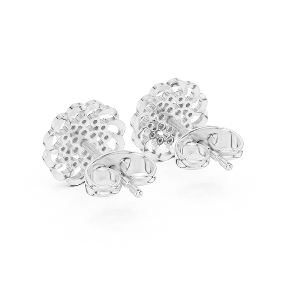 Smooth Curve lab grown diamond earring design