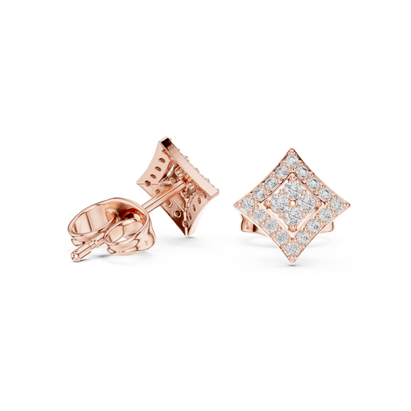 Crisp Cut lab grown diamond earring design