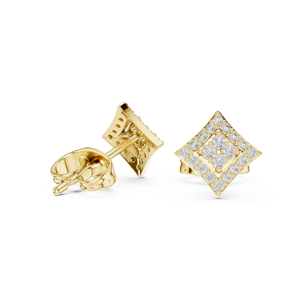 Crisp Cut lab grown diamond earring design