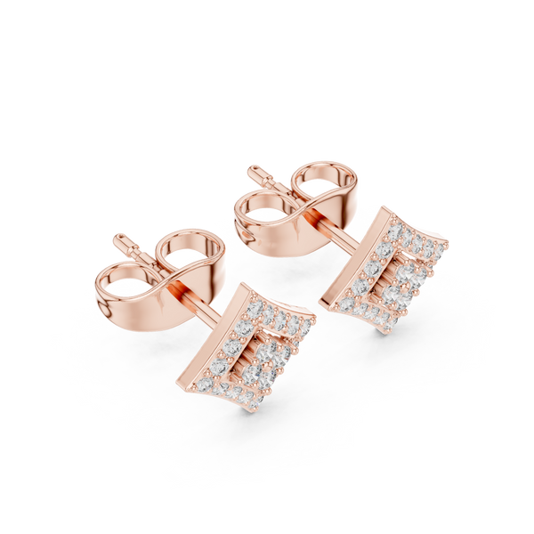 Crisp Cut lab grown diamond earring design