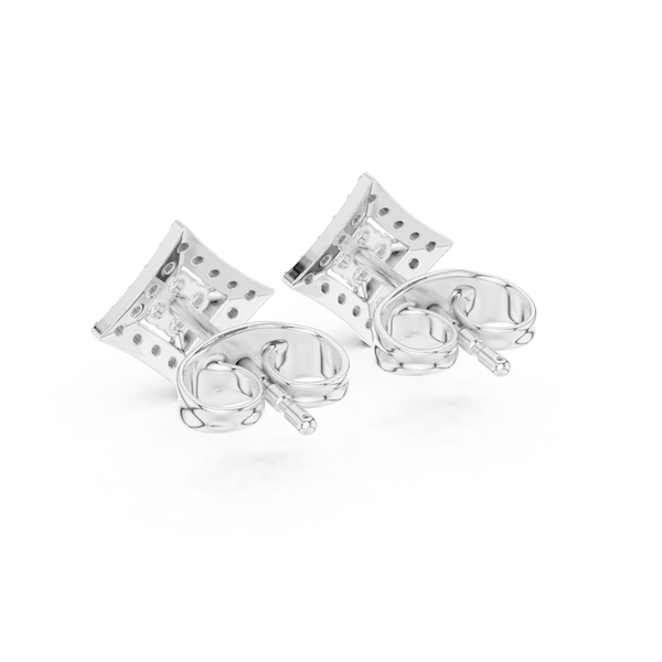 Crisp Cut lab grown diamond earring design