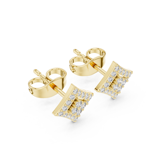 Crisp Cut lab grown diamond earring design