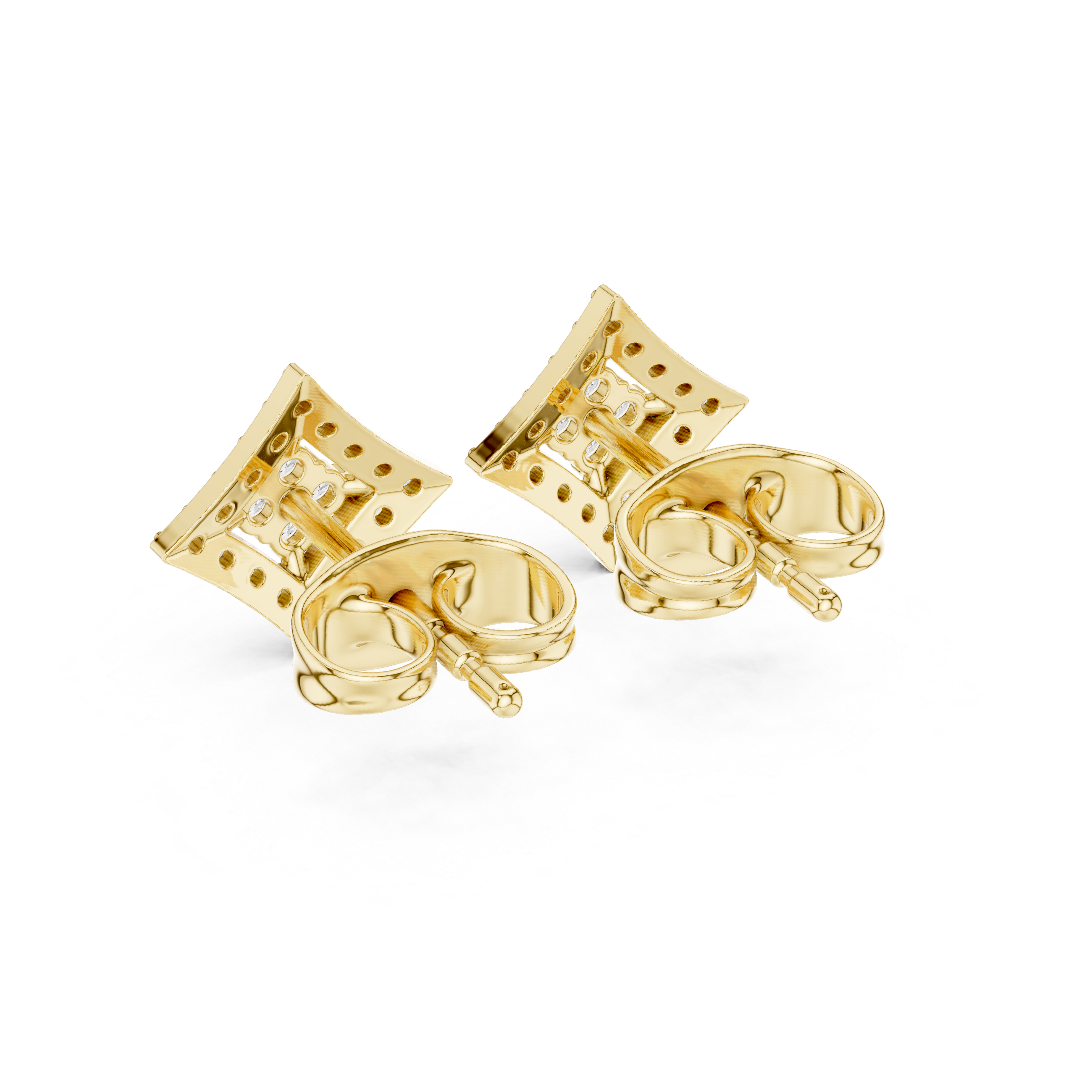 Crisp Cut lab grown diamond earring design