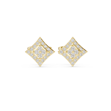 Crisp Cut lab grown diamond earring design
