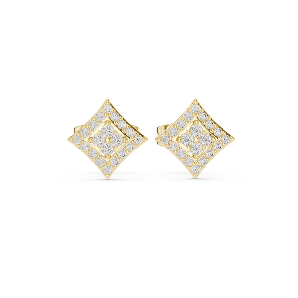 Crisp Cut lab grown diamond earring design