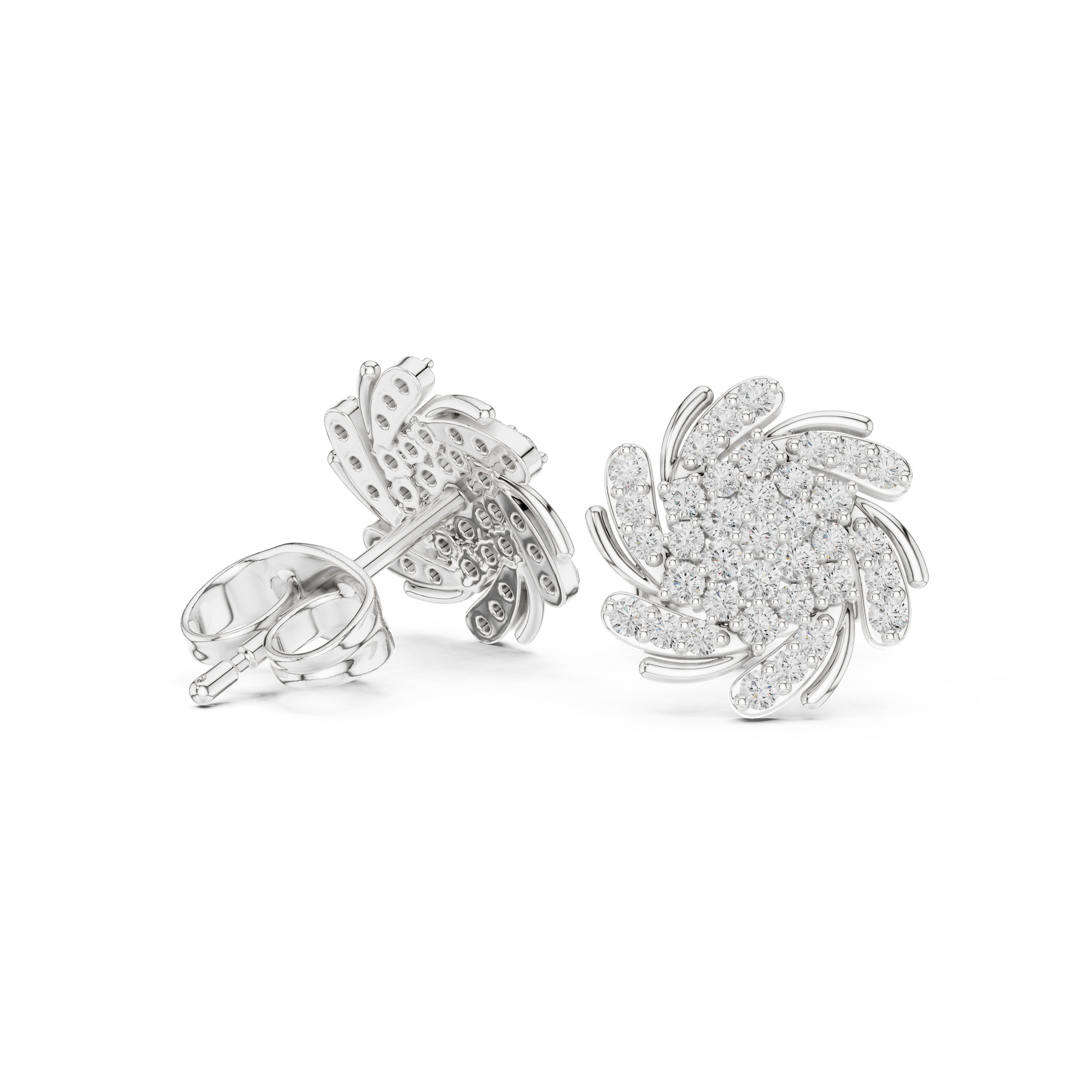 Joyful Beat lab grown diamond earring design