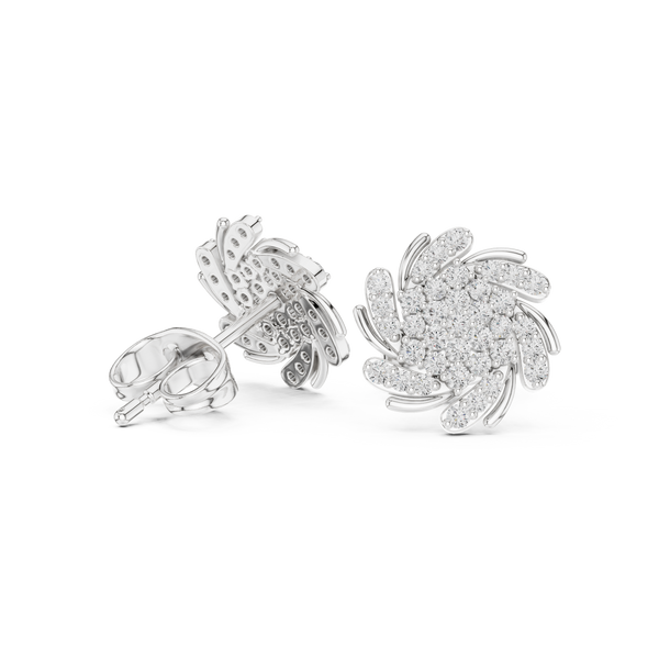 Joyful Beat lab grown diamond earring design