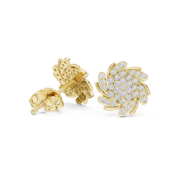 Joyful Beat lab grown diamond earring design