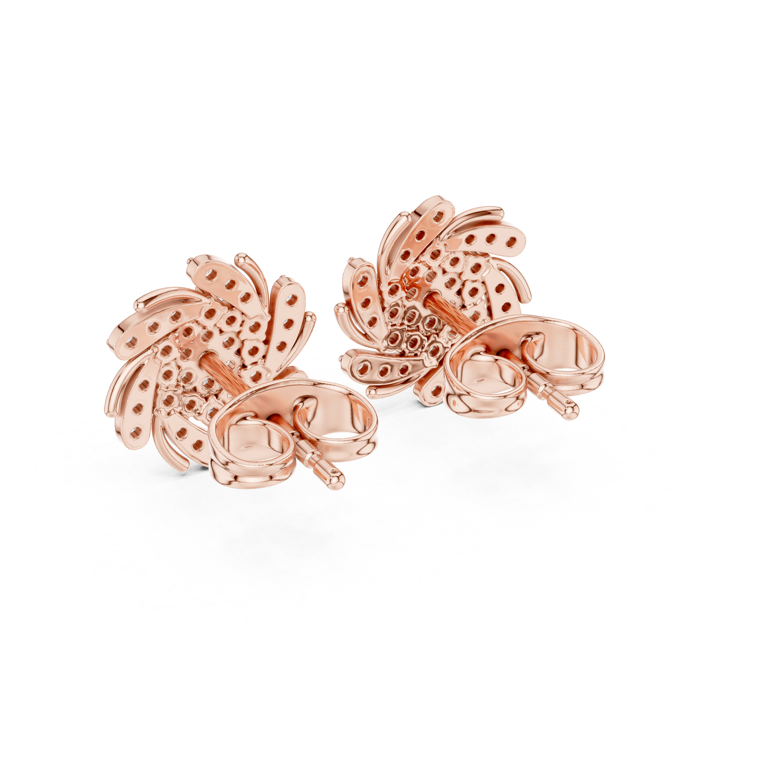 Joyful Beat lab grown diamond earring design