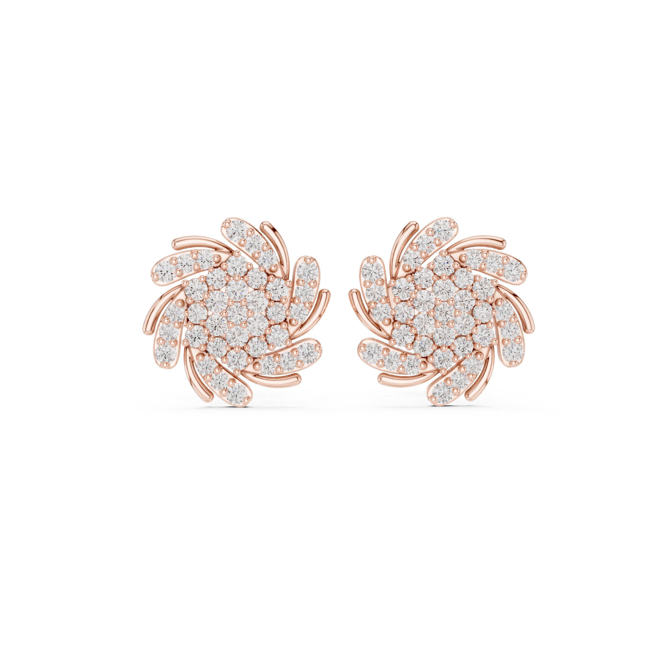 Joyful Beat lab grown diamond earring design