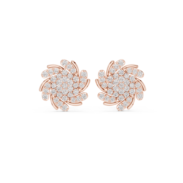 Joyful Beat lab grown diamond earring design