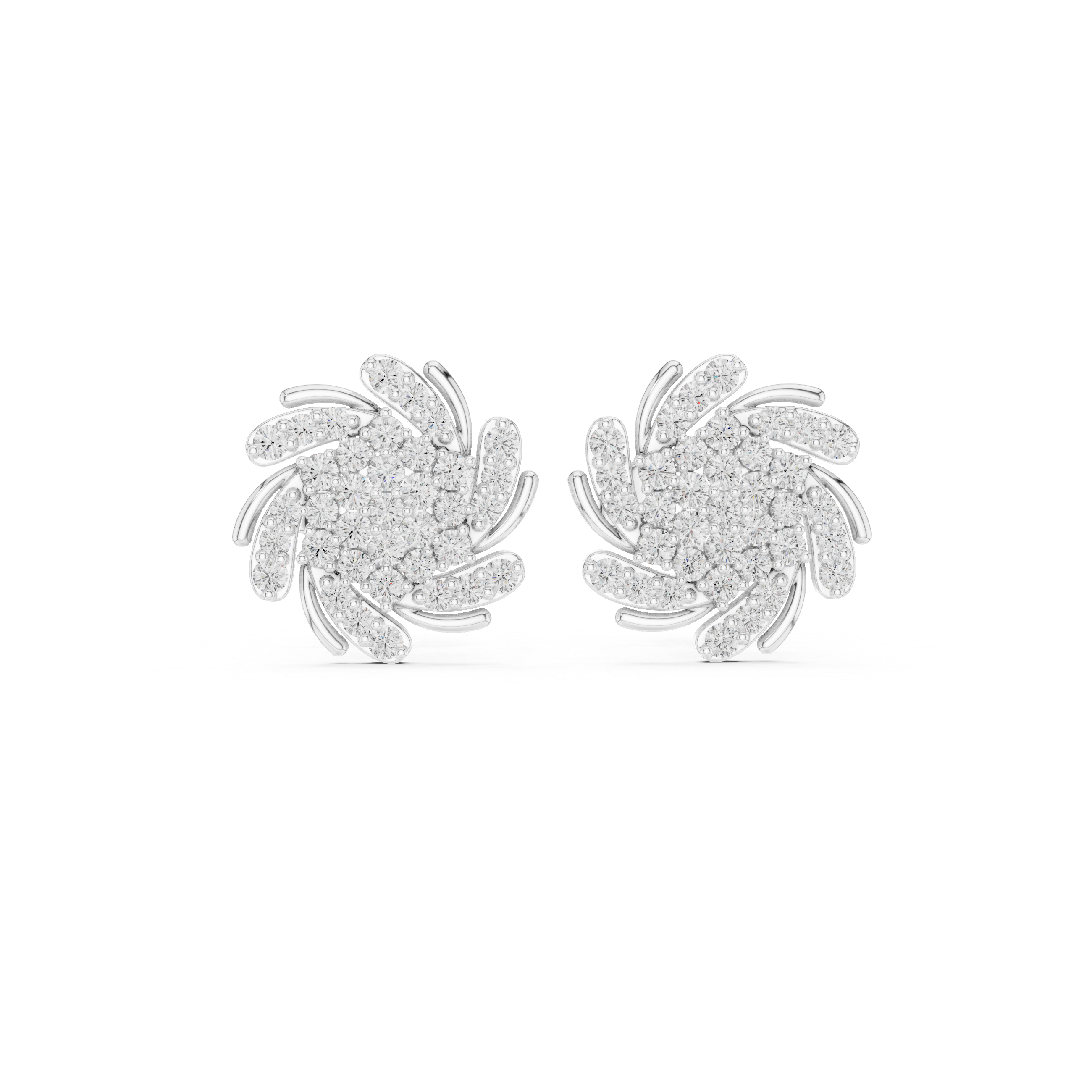 Joyful Beat lab grown diamond earring design