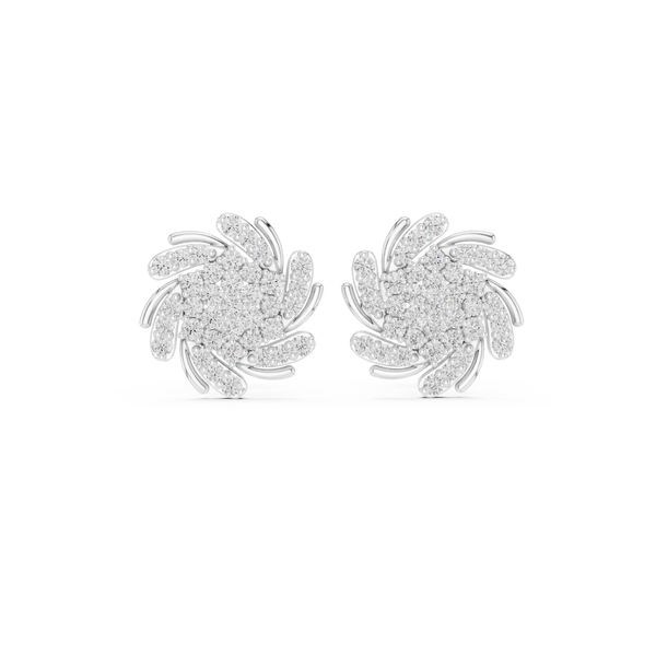 Joyful Beat lab grown diamond earring design