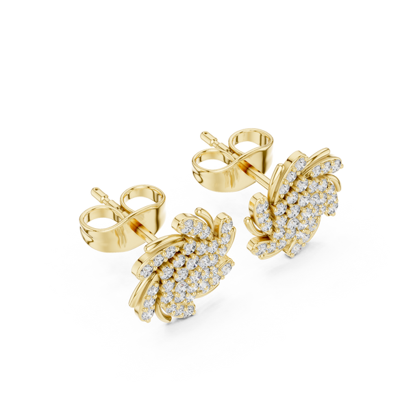 Joyful Beat lab grown diamond earring design
