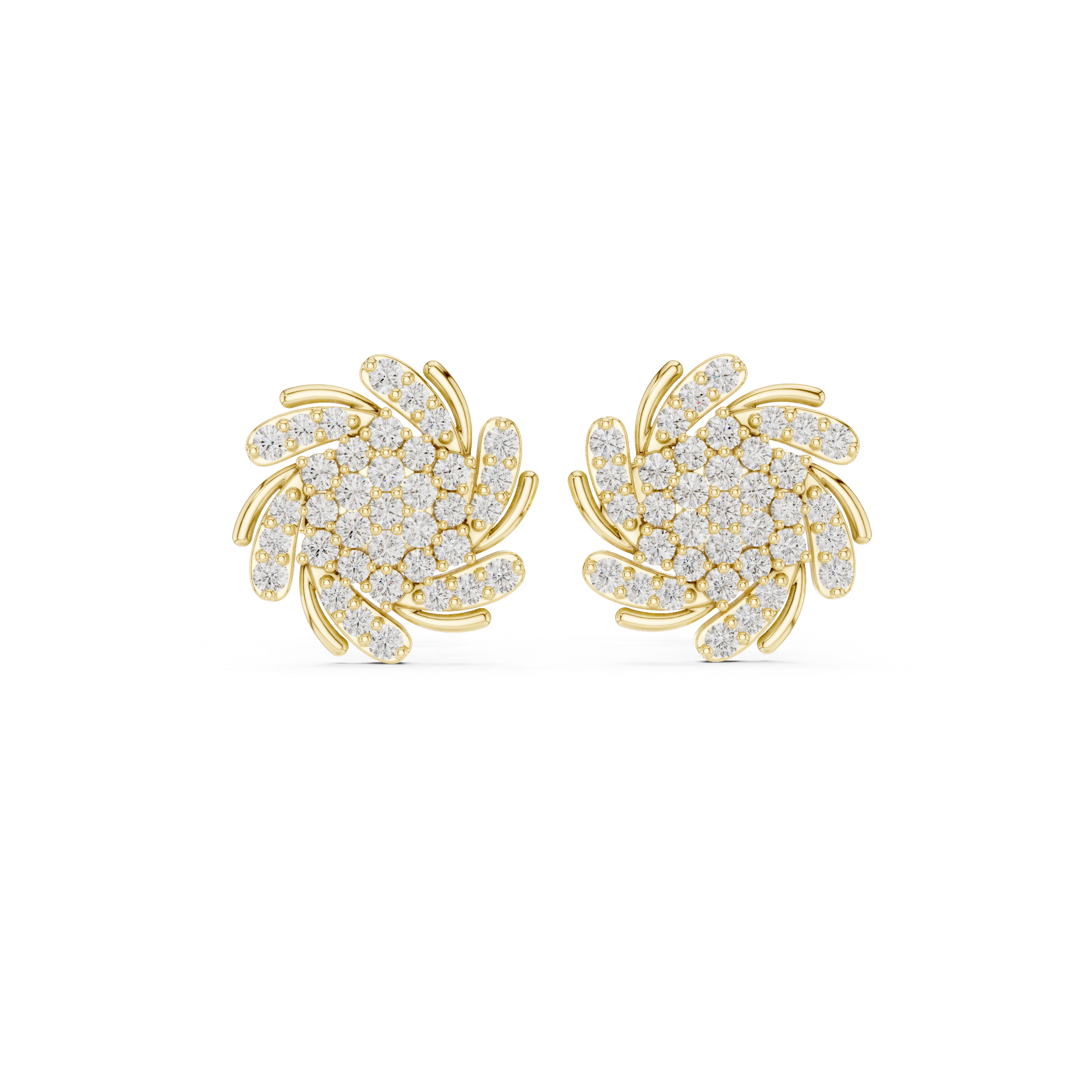 Joyful Beat lab grown diamond earring design