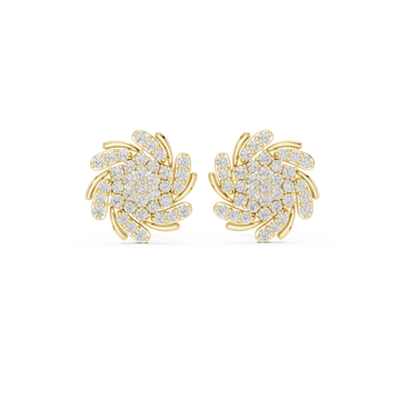 Joyful Beat lab grown diamond earring design