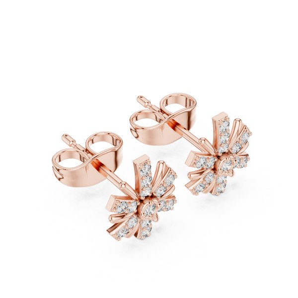 Sunlit Ray lab grown diamond earring design