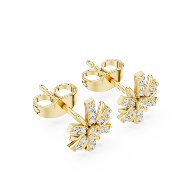 Sunlit Ray lab grown diamond earring design