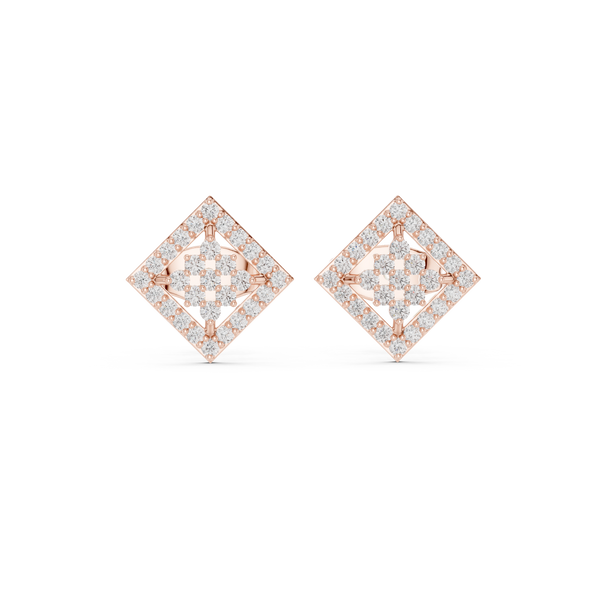 Golden Glow lab grown diamond earring design