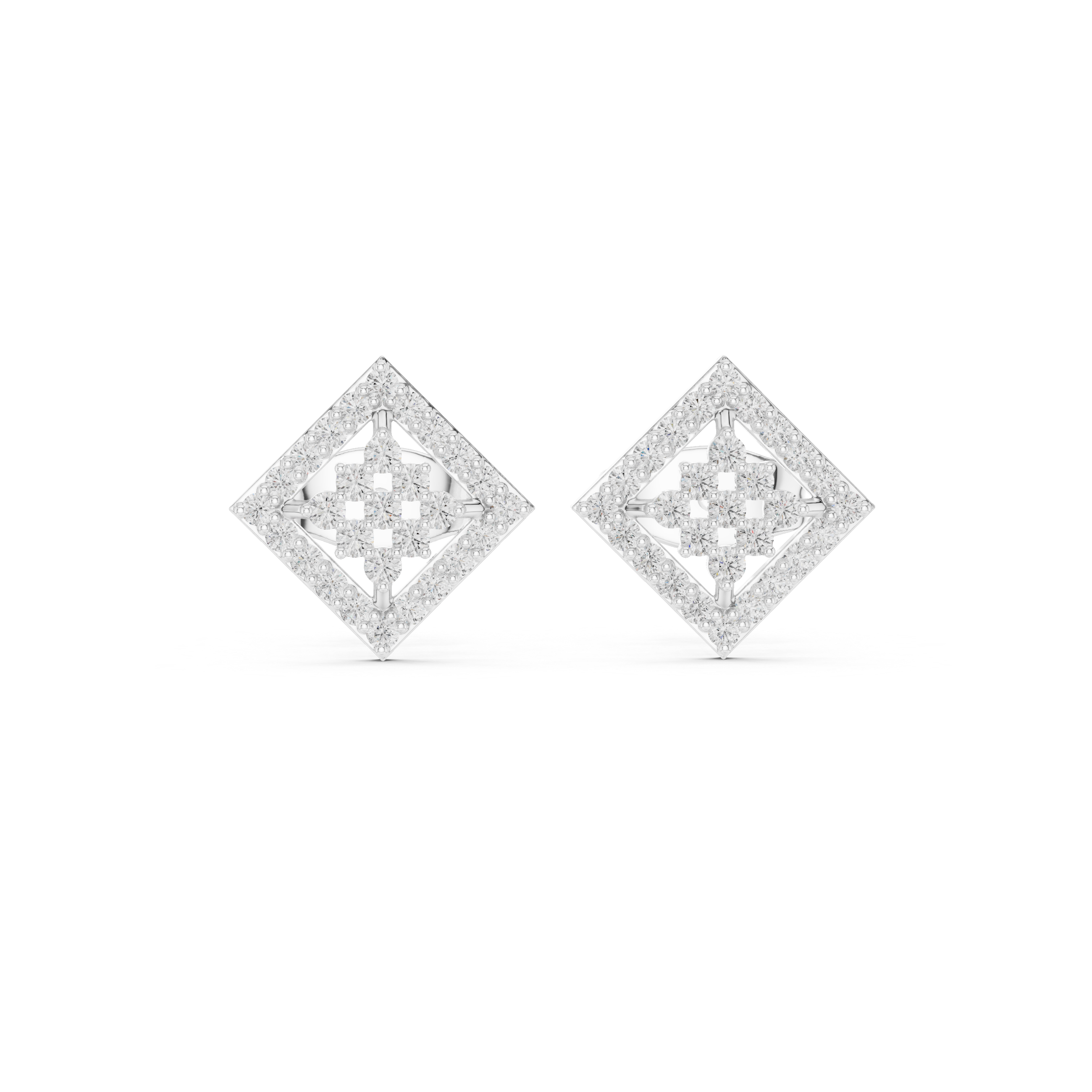 Golden Glow lab grown diamond earring design