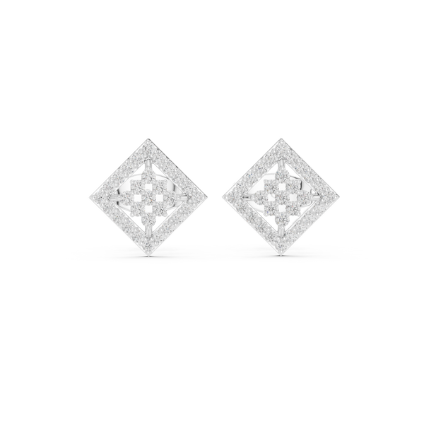 Golden Glow lab grown diamond earring design