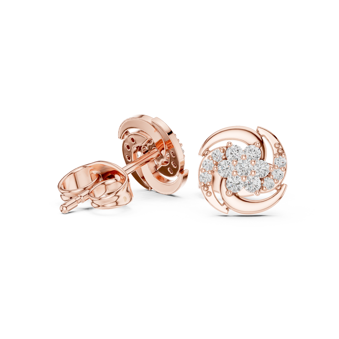 Crystal Dew lab grown diamond earring design