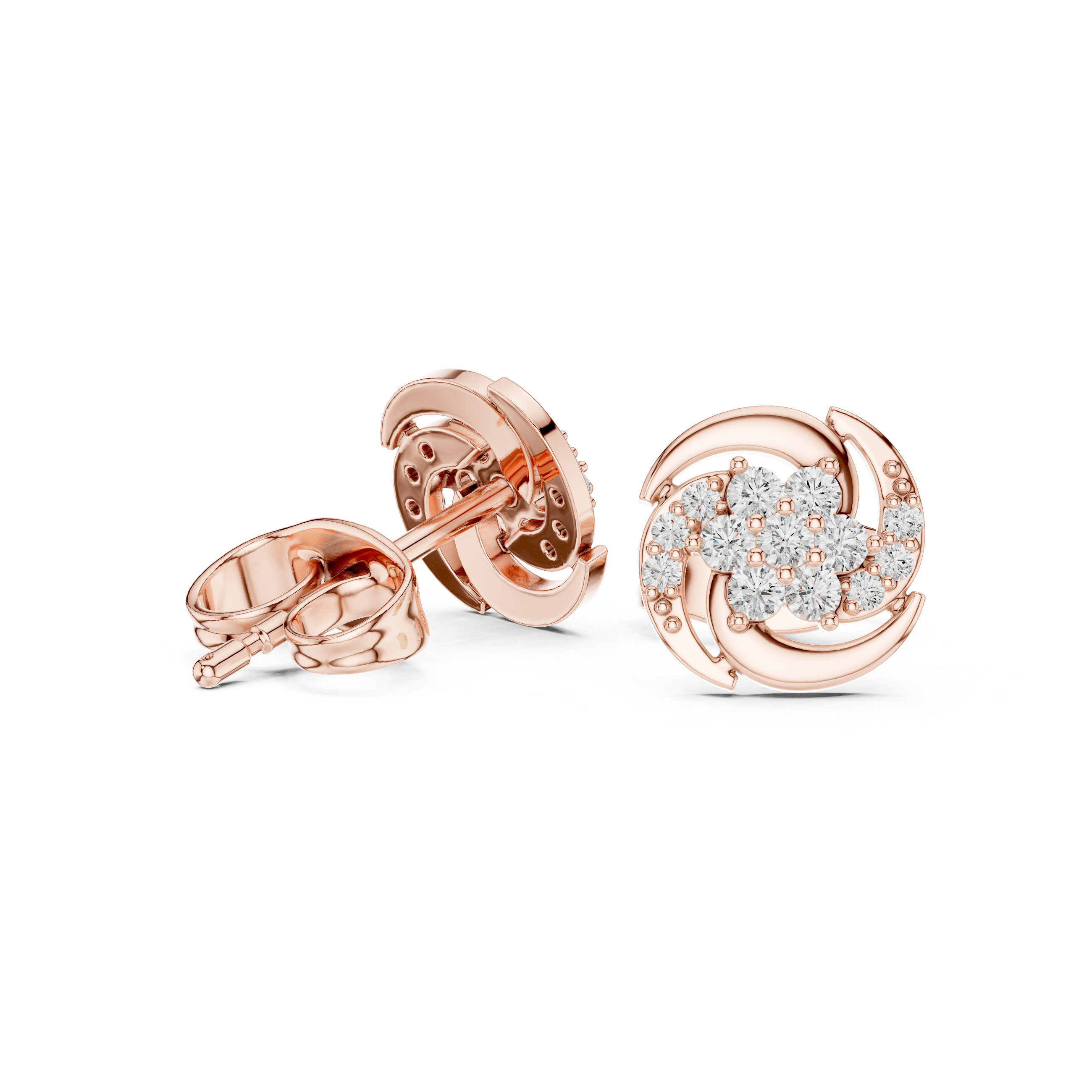 Crystal Dew lab grown diamond earring design