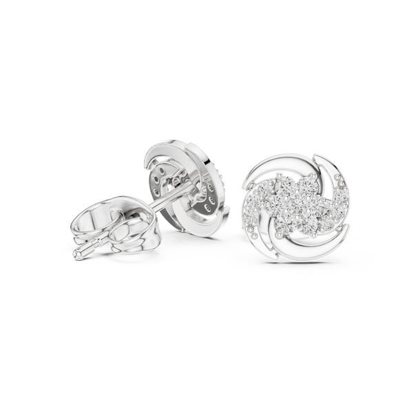 Crystal Dew lab grown diamond earring design
