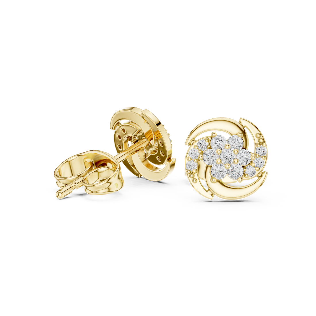 Crystal Dew lab grown diamond earring design