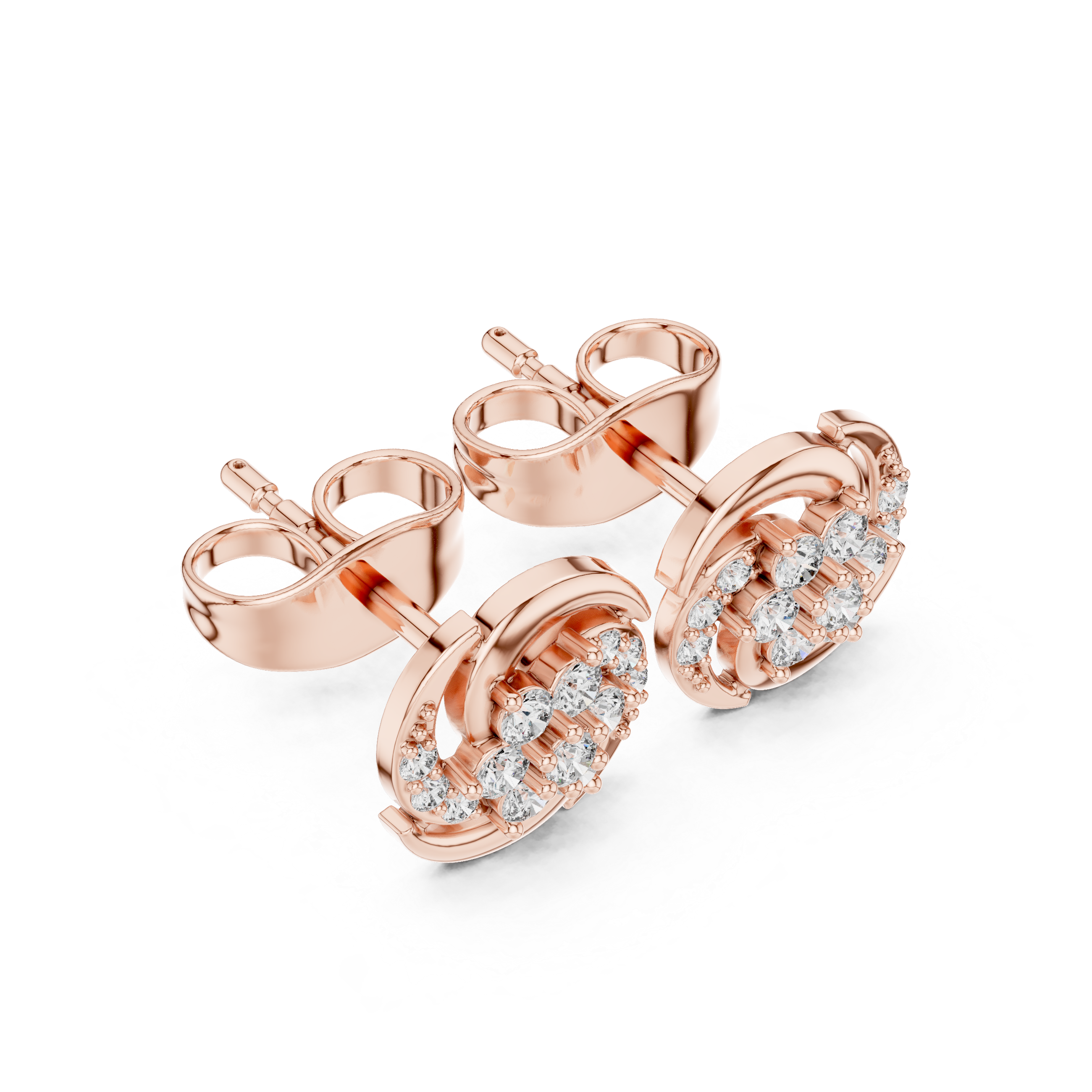 Crystal Dew lab grown diamond earring design