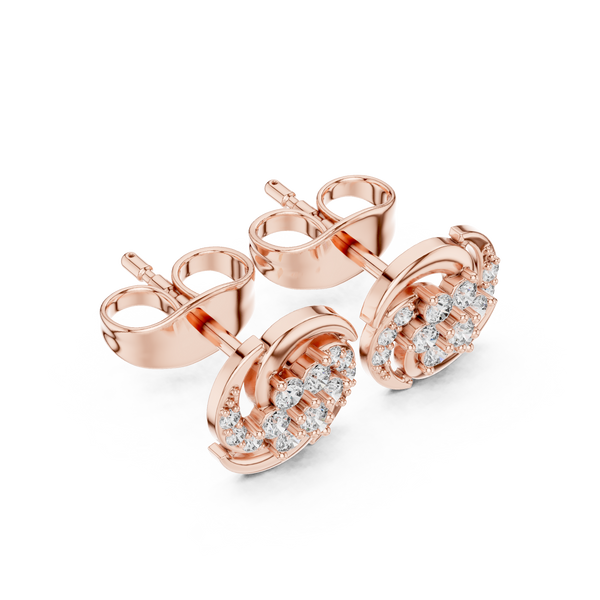 Crystal Dew lab grown diamond earring design
