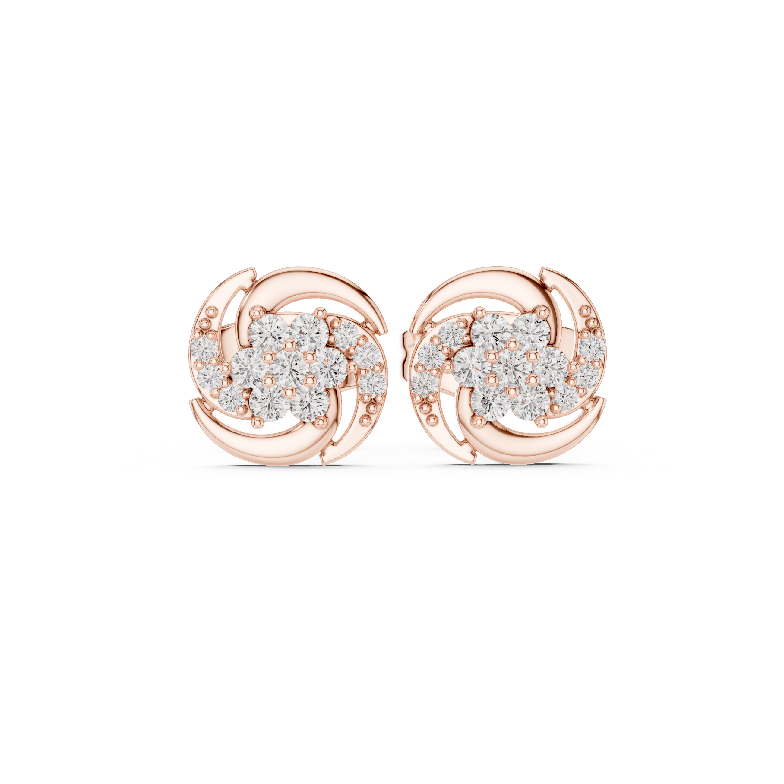 Crystal Dew lab grown diamond earring design