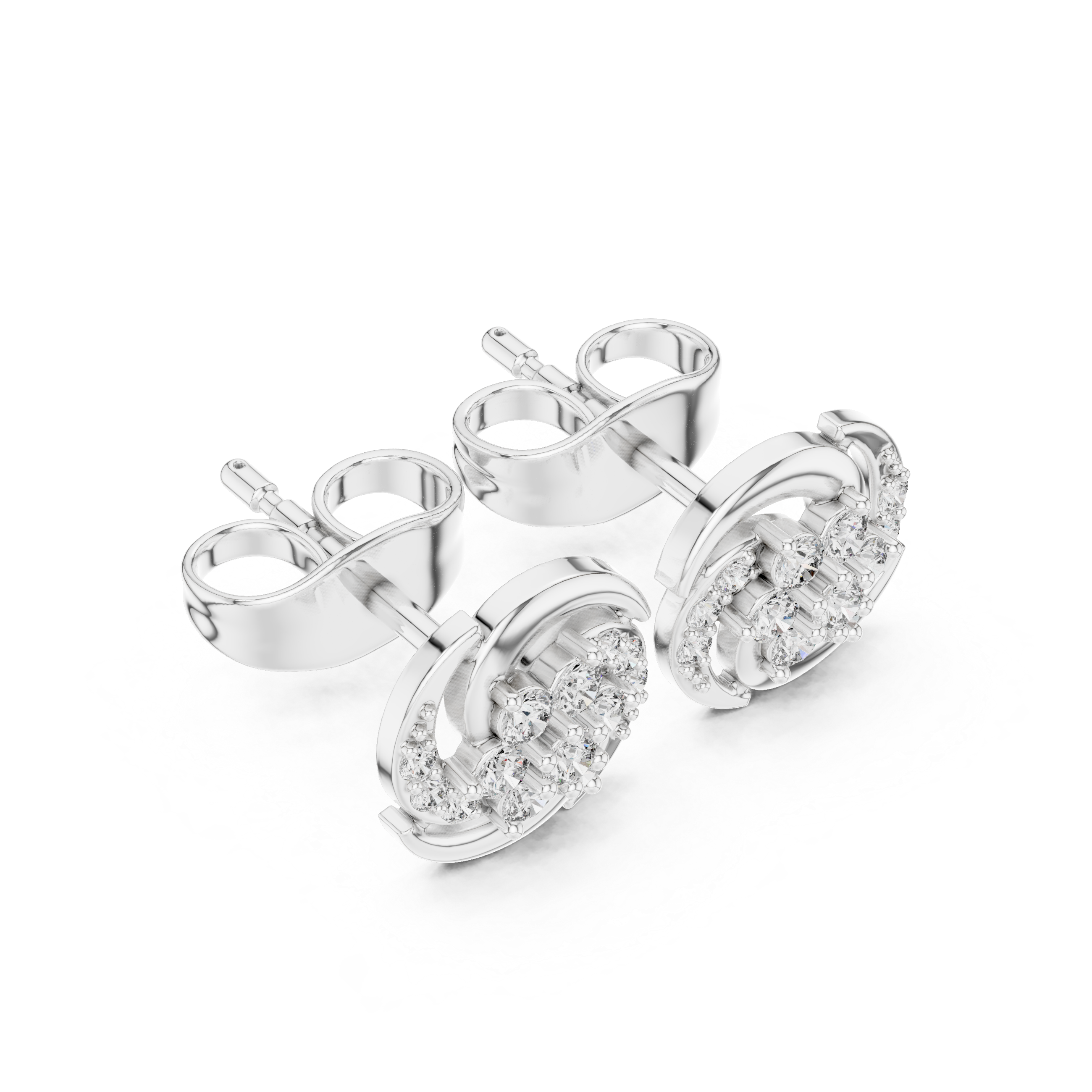 Crystal Dew lab grown diamond earring design