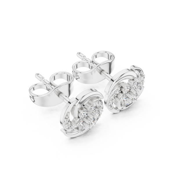 Crystal Dew lab grown diamond earring design