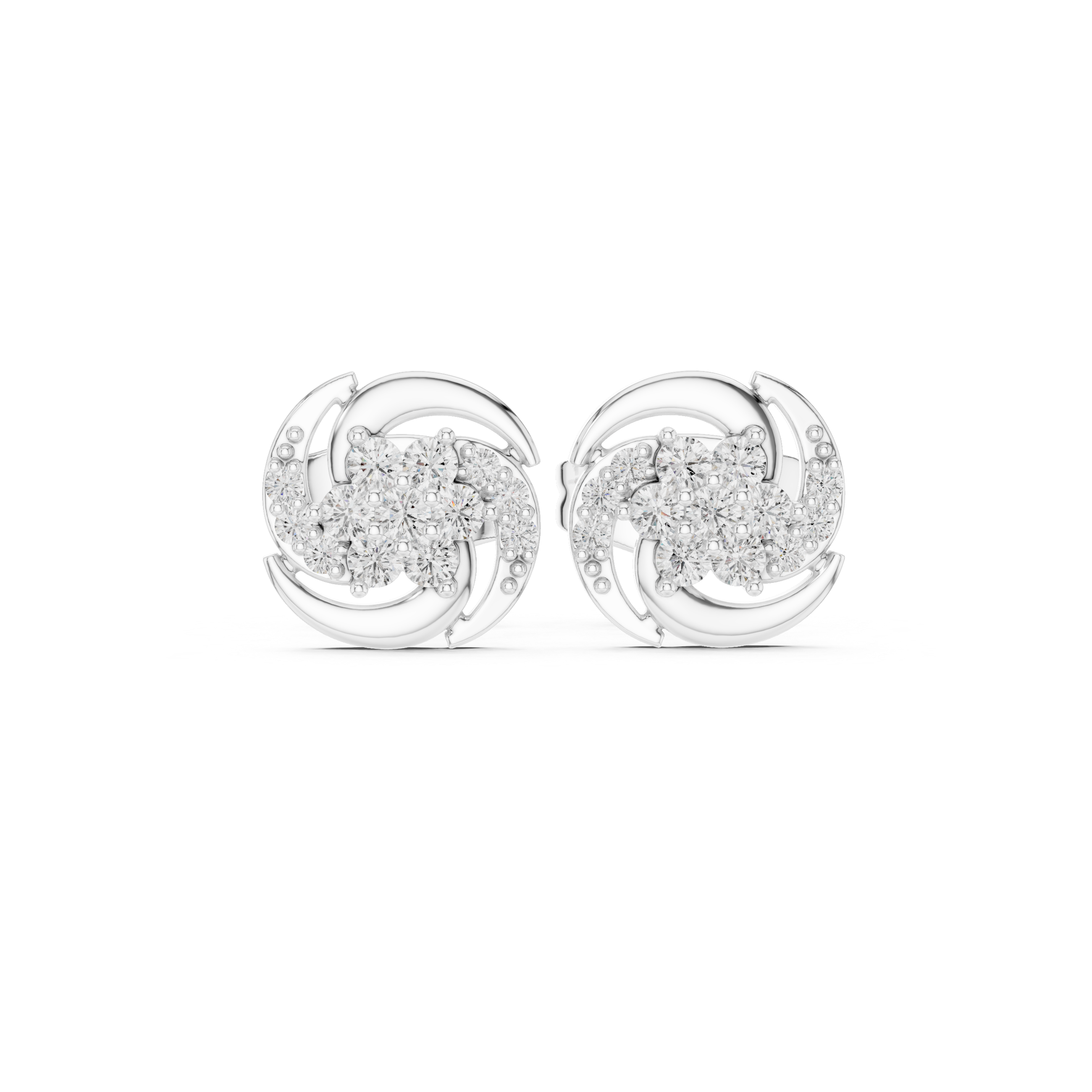 Crystal Dew lab grown diamond earring design