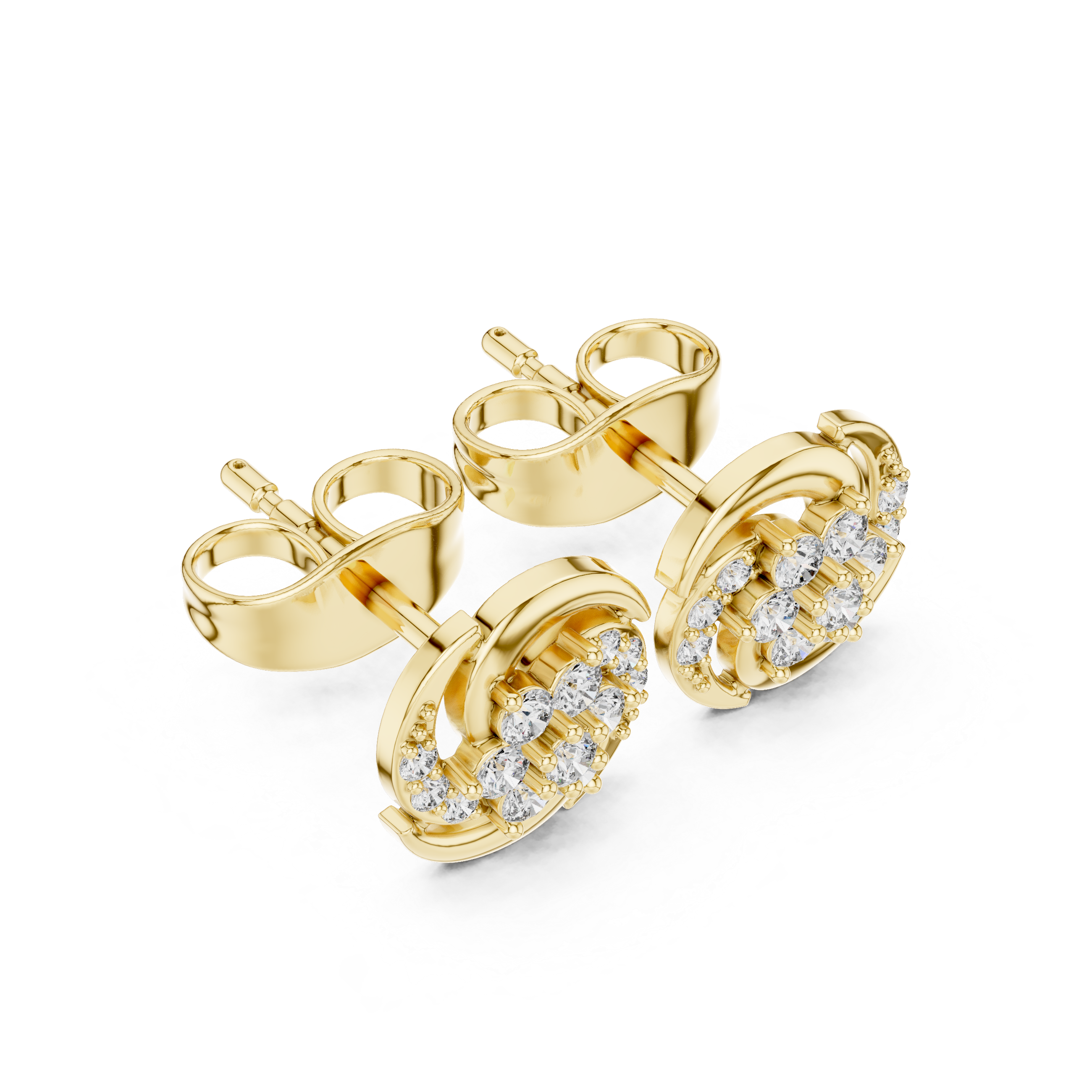Crystal Dew lab grown diamond earring design
