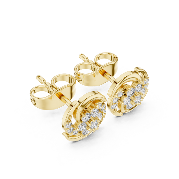 Crystal Dew lab grown diamond earring design