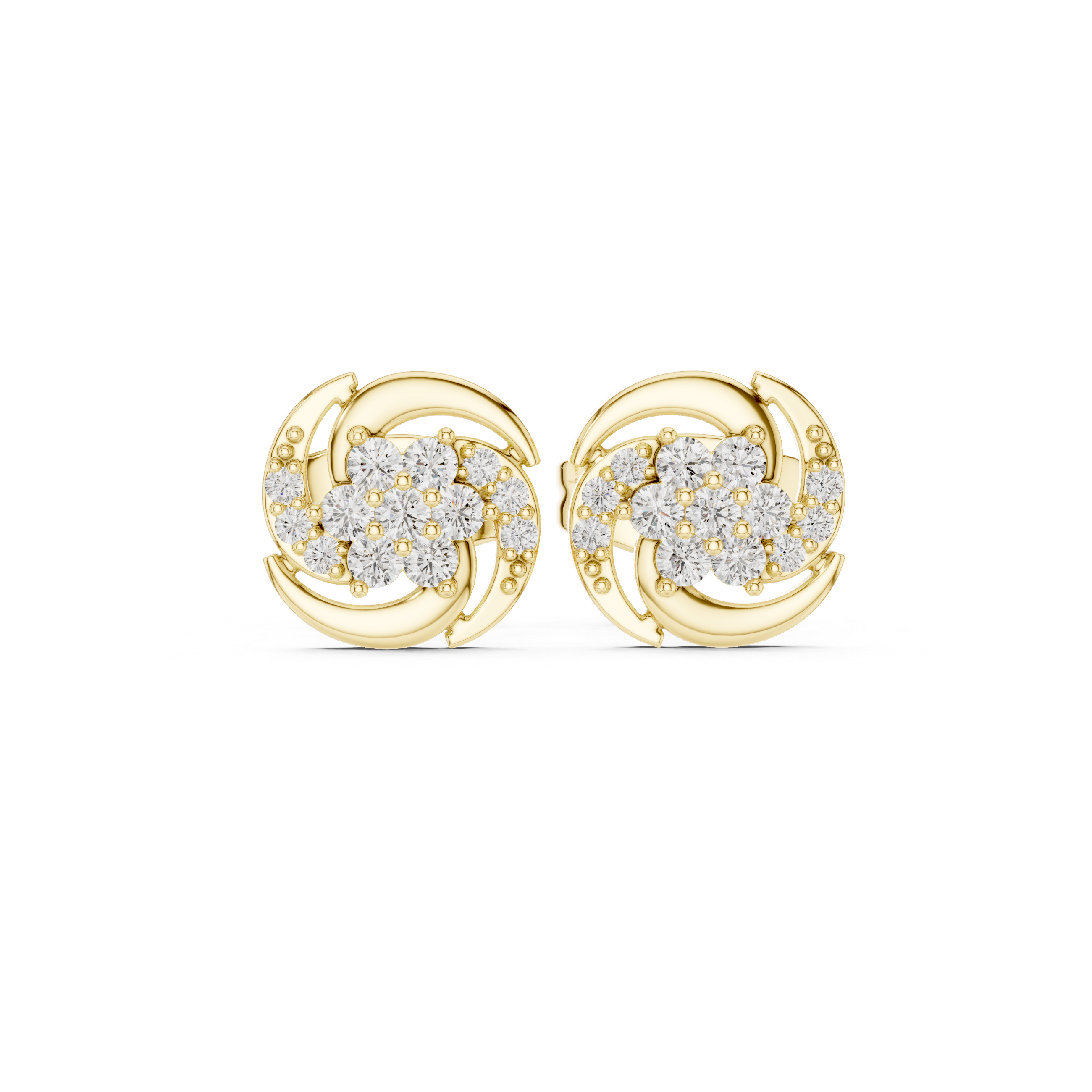 Crystal Dew lab grown diamond earring design