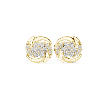 Crystal Dew lab grown diamond earring design