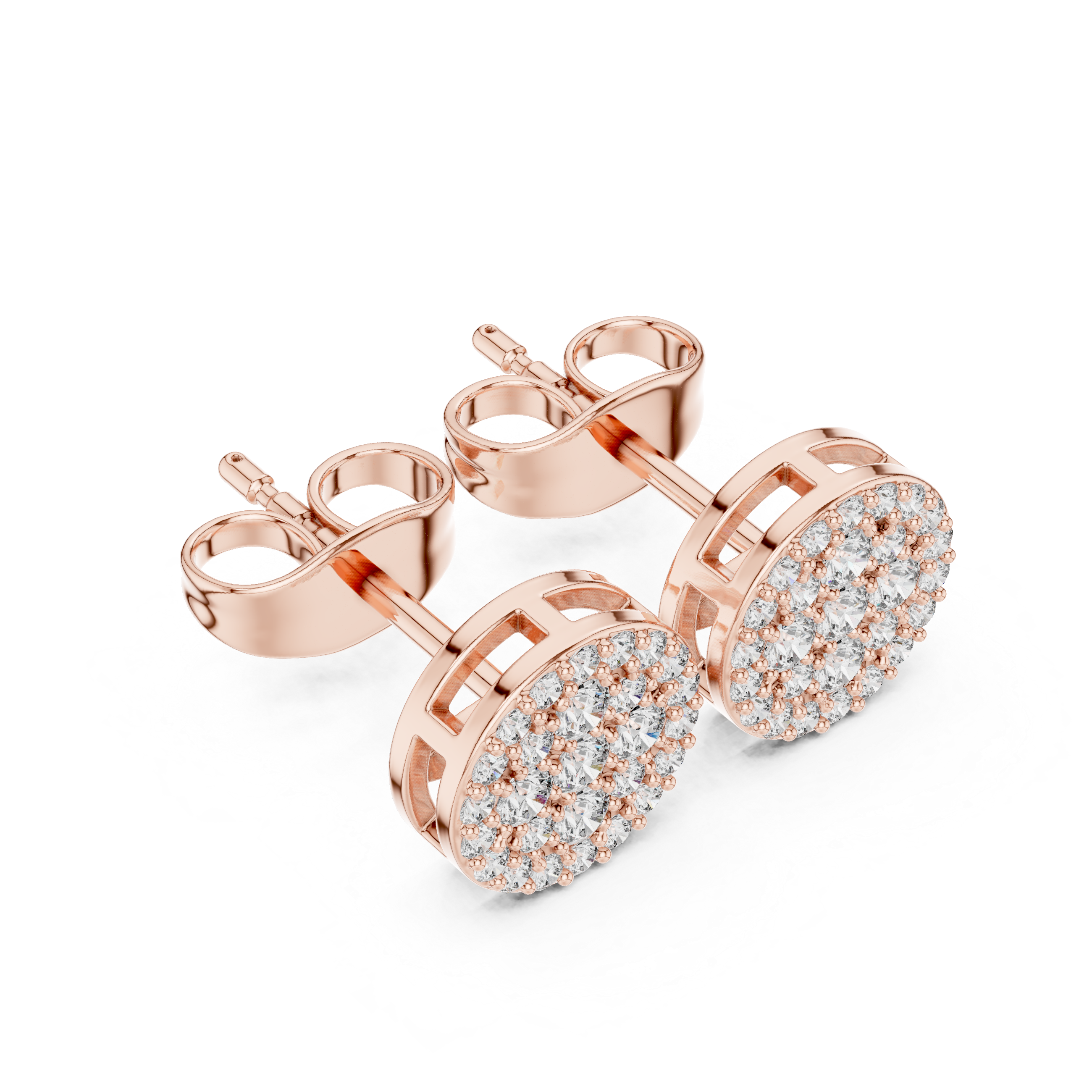 Velvet Night lab grown diamond earring design