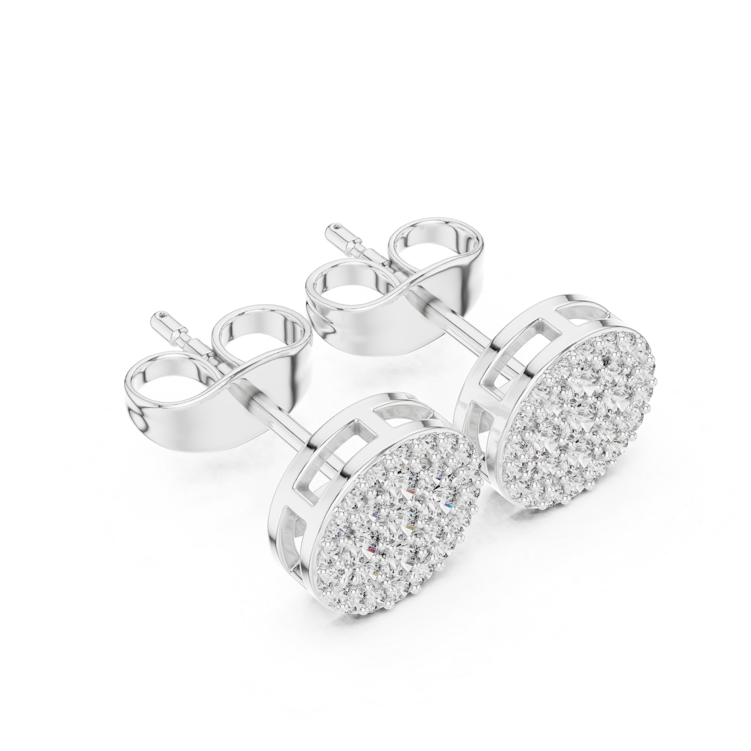 Velvet Night lab grown diamond earring design