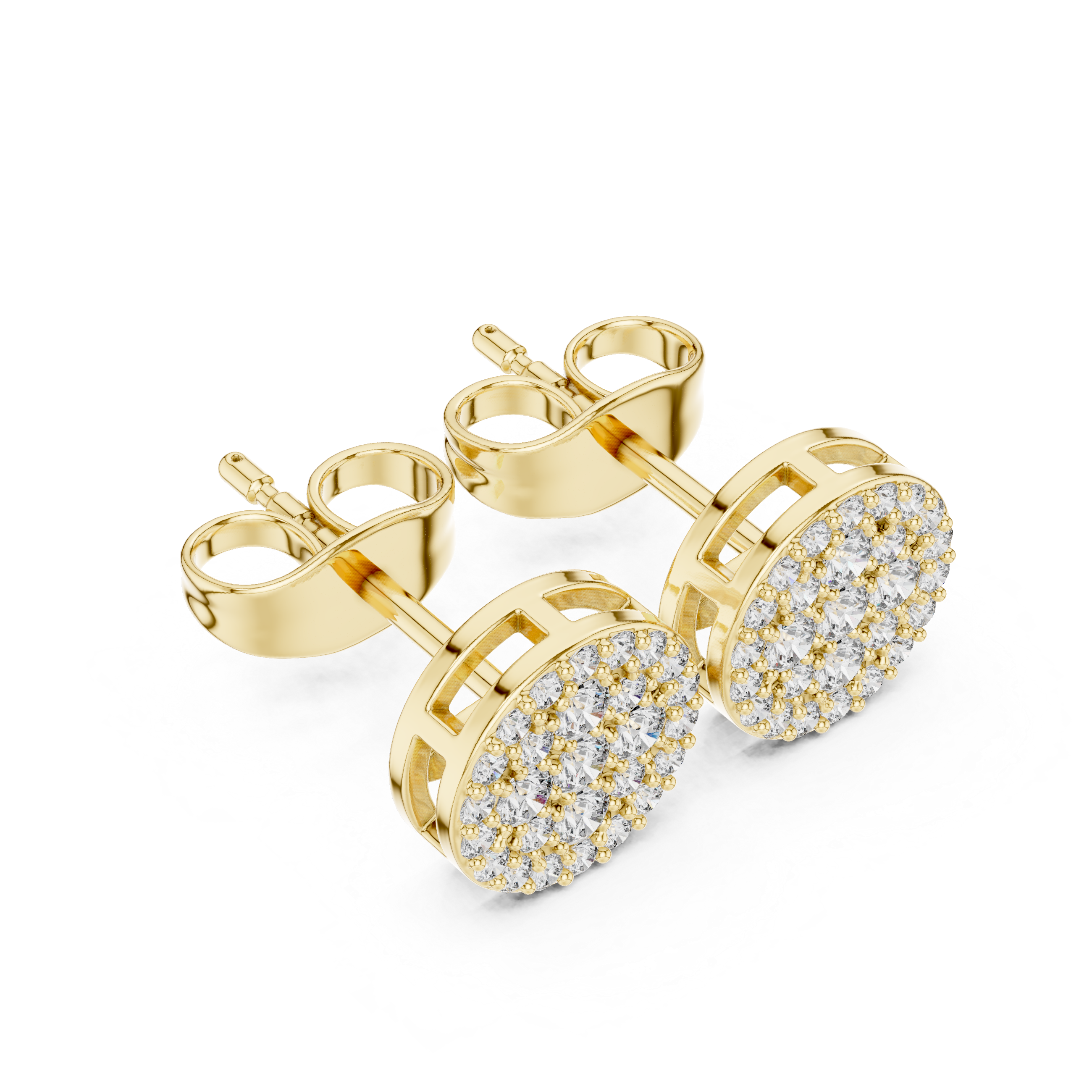 Velvet Night lab grown diamond earring design