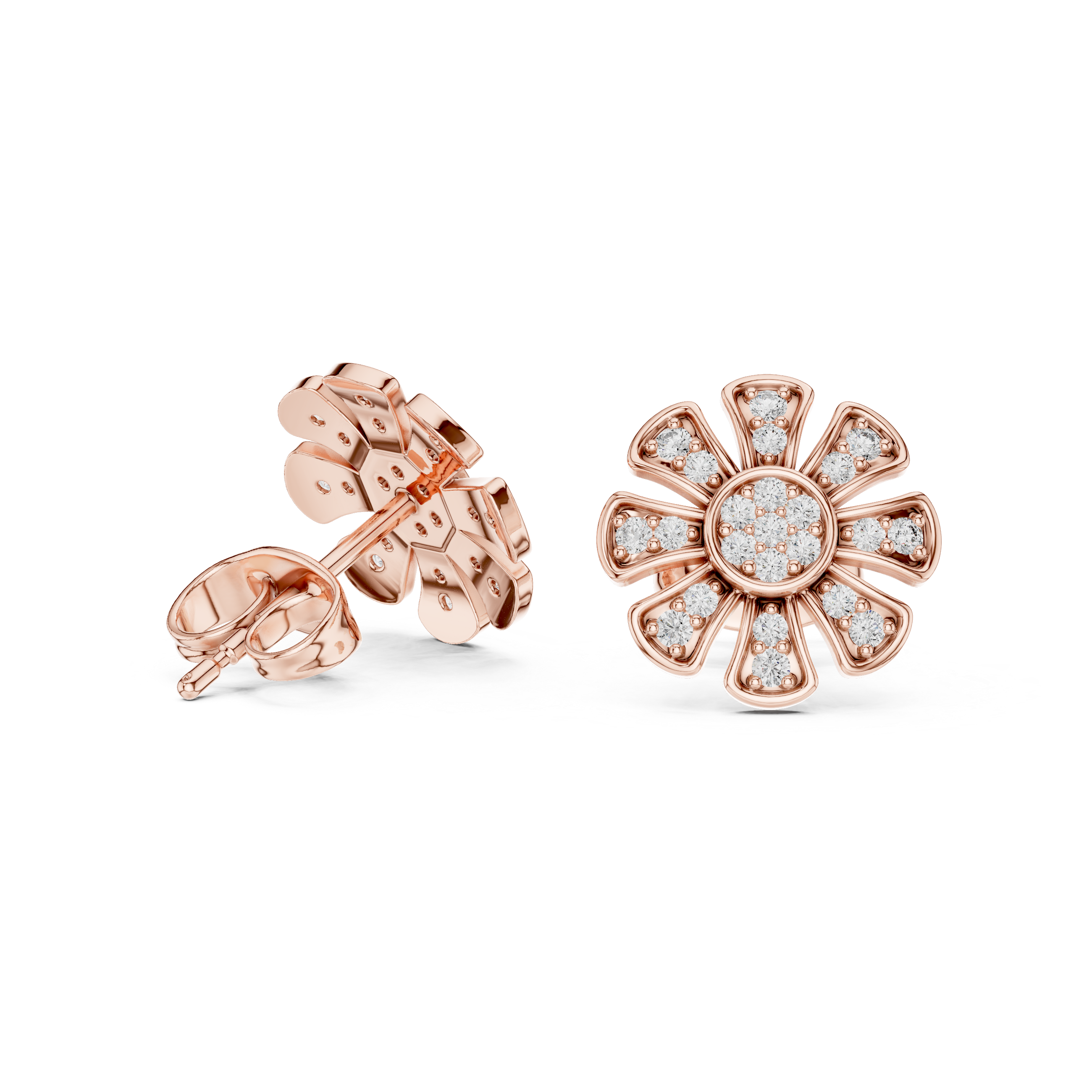 Starlit Gleam lab grown diamond earring design